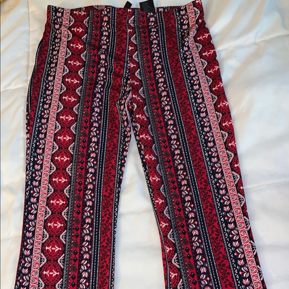 Bell bottom multi colored pants